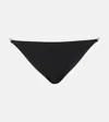 Tory Burch Gemini Bikini Bottoms In Black / Gold