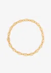 Tory Burch Gemini Chain Link Necklace In Gold