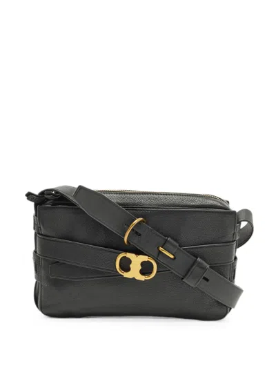 Pre-owned Tory Burch Gemini Link Crossbody Bag In Black