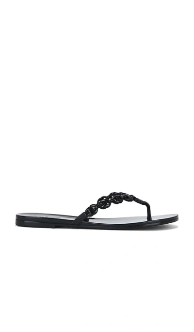 Tory Burch Gemini Link Jelly Flip Flop In Black