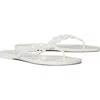 Tory Burch Flat Sandals Braided Strap Open Toe In White