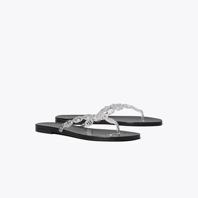 Tory Burch Gemini Link Jelly Flip-flop In Multi