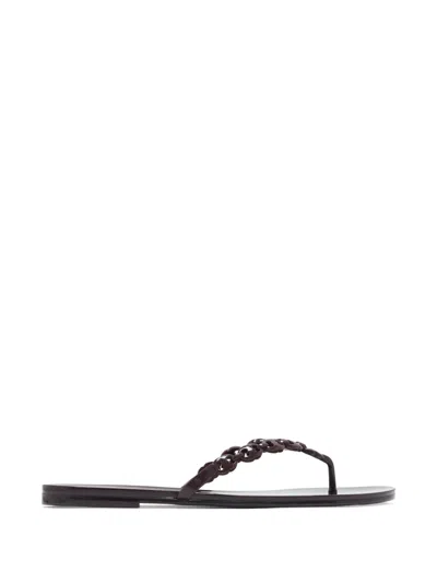 Tory Burch Gemini Link Jelly Flip-flops In Red