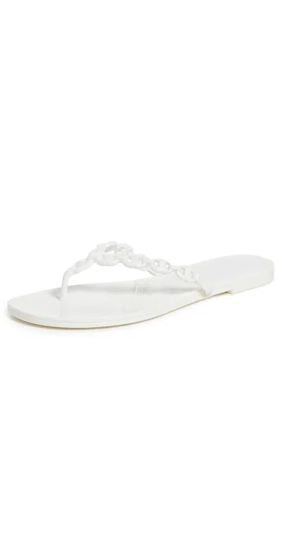 Tory Burch Gemini Link Jelly Sandals Bianco In White
