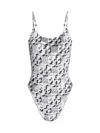 Tory Burch One Piece Stretched Swimsuit In White