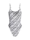 Tory Burch One Piece Stretched Swimsuit In White