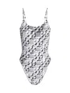 Tory Burch One Piece Stretched Swimsuit In White