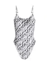 Tory Burch One Piece Stretched Swimsuit In White
