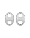 Tory Burch Gemini Link Stud Earrings In Brown