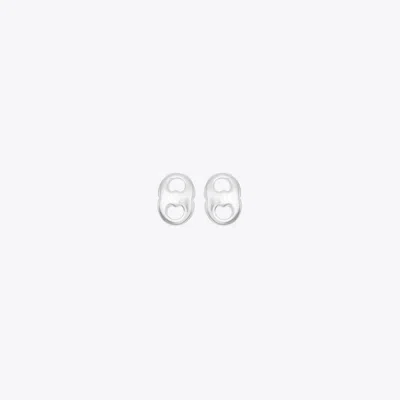 Tory Burch Gemini Stud Earrings In Silver