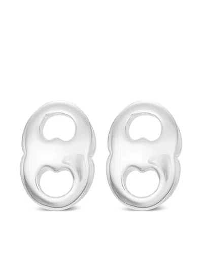 Tory Burch Gemini Stud Earrings In Silver