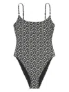 Tory Burch Chic Gemini One-piece Swimsuit In Black
