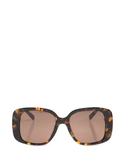 Tory Burch Geometric-frame Sunglasses In Brown