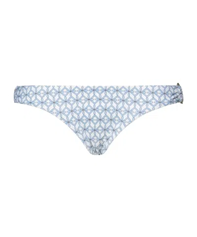 Tory Burch Geometric Print Bikinis In Blue