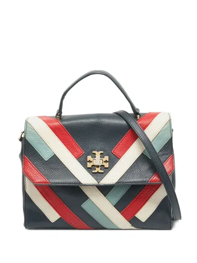 Pre-owned Tory Burch Geometric-print Leather Tote Bag