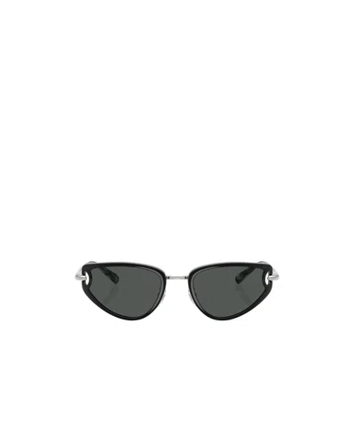 Tory Burch Geometric Sunglasses In Black