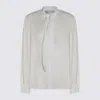 Tory Burch Georgette Bow Blouse In White