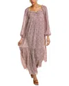 Tory Burch Georgette Silk Maxi Dress In Red