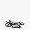 Tory Burch Georgia Ballet In Dark Marble Multi-tone
