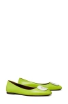 Tory Burch Georgia Ballet Flat In Shiny Eden