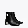 Tory Burch Georgia Heeled Ankle Boot In Black