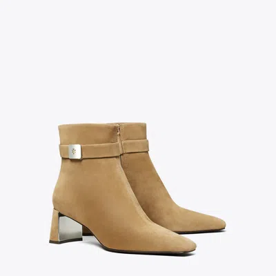 Tory Burch Georgia Heeled Ankle Boot In Gray