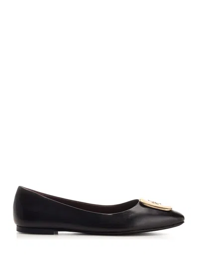 TORY BURCH GEORGIA LEATHER BALLET FLATS