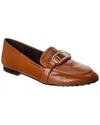 Tory Burch Georgia Leather Loafer In Brown