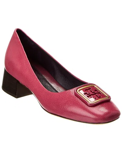 Tory Burch Georgia Leather Pump In Purple