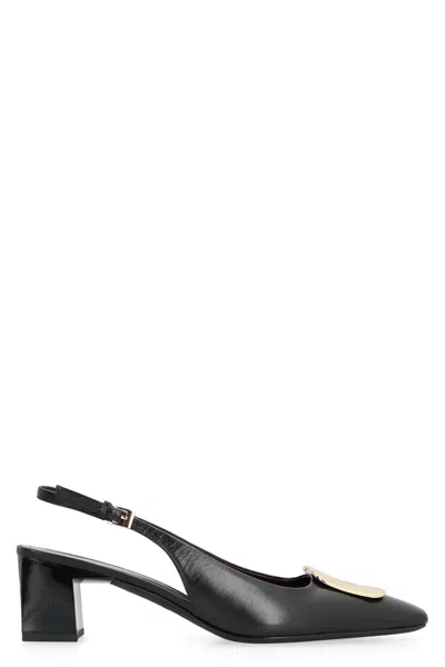 TORY BURCH GEORGIA LEATHER SLINGBACK PUMPS