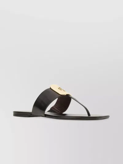 Tory Burch Women's Georgia Slip On Thong Sandals In Perfect Black