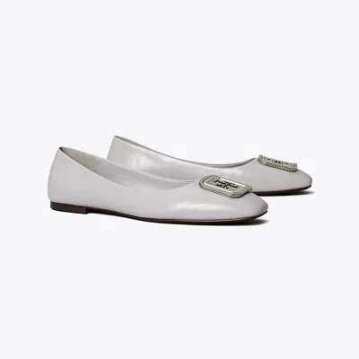 Tory Burch Georgia Pavé Ballet In Bay Gray