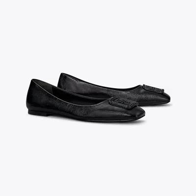 Tory Burch Georgia Pavé Ballet In Perfect Black