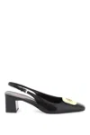 Tory Burch Georgia 55 Leather Slingback Pumps In Black