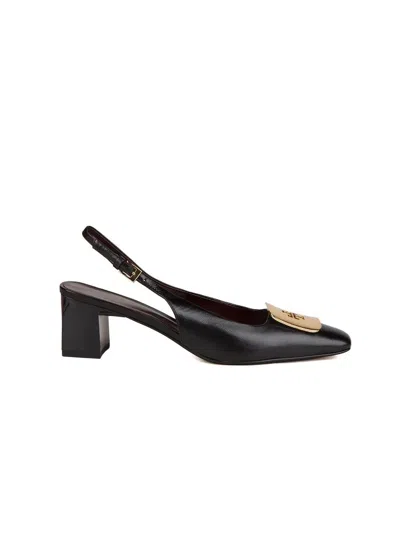 Tory Burch Georgia Slingback Heel In Black