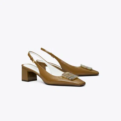 Tory Burch Georgia Slingback Heel In Brown