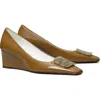 Tory Burch Georgia Wedge Pump In Almond Oats