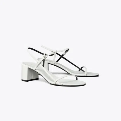 Tory Burch Gigi Heeled Sandal In White