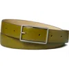 Tory Burch Gigi Leather Belt In Green
