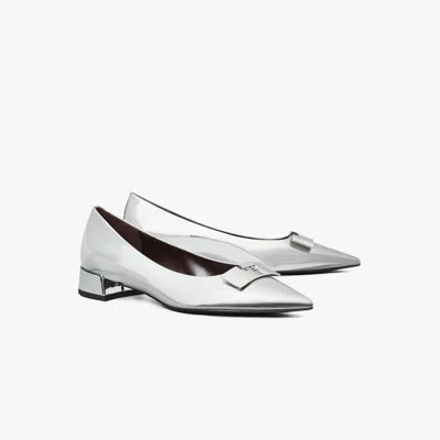 Tory Burch Gigi Petite Pump In Argento/silver