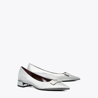 Tory Burch Gigi Petite Pump In Argento/silver