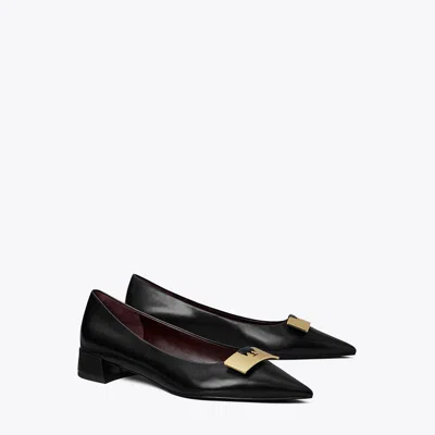 Tory Burch Gigi Petite Pump In Perfect Black/gold
