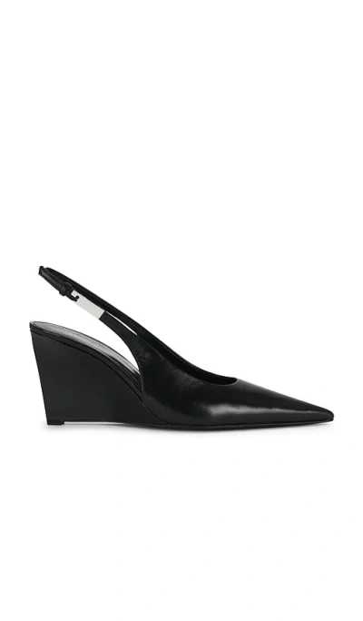 Tory Burch Gigi Slingback Wedge Pump In Black