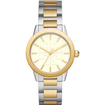 Tory Burch The Gigi Woman Wrist Watch Silver Size - Stainless Steel In Two-tone