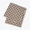 Tory Burch Gingham 120x70 Tablecloth In Brown