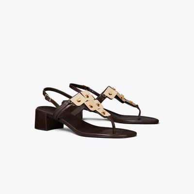 Tory Burch Gladiator Capri Heeled Sandal In Burgundy