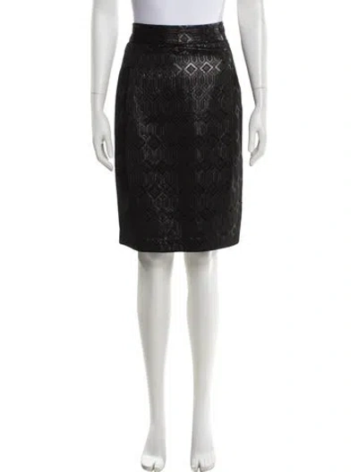 Pre-owned Tory Burch Glitter Accents Knee-length Skirt In Multi