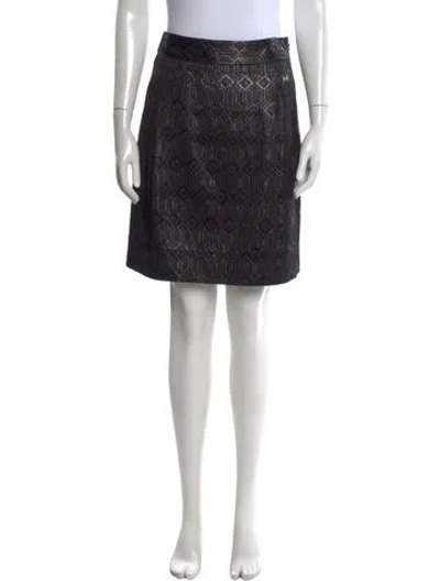 Pre-owned Tory Burch Glitter Accents Knee-length Skirt In Multi