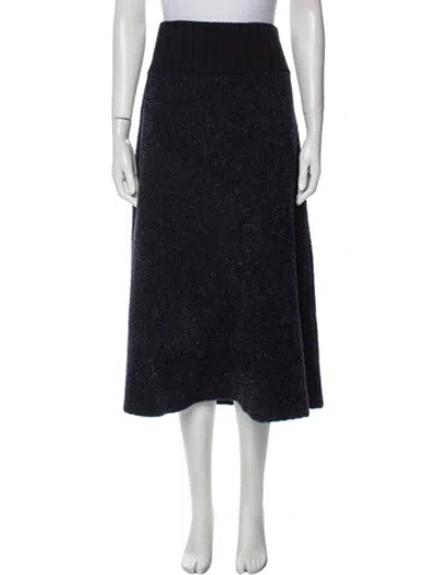 Pre-owned Tory Burch Glitter Accents Midi Length Skirt