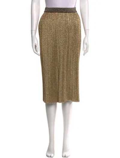 Pre-owned Tory Burch Glitter Accents Midi Length Skirt